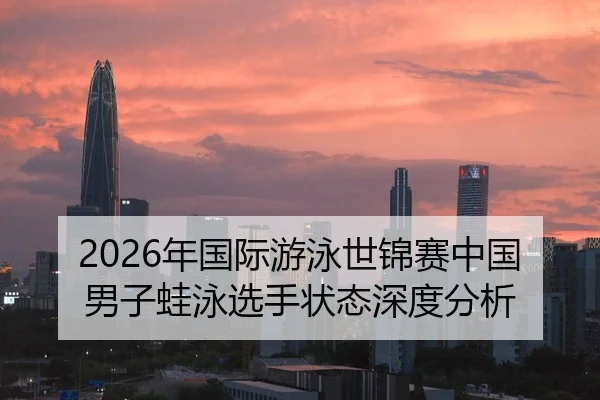2026年国际游泳世锦赛中国男子蛙泳选手状态深度分析